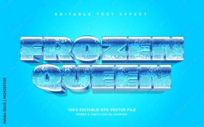 Winter, Ice & Snow Text Effects #2, 26xAI