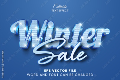 Winter, Ice & Snow Text Effects #2, 26xAI
