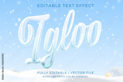 Winter, Ice & Snow Text Effects #2, 26xAI