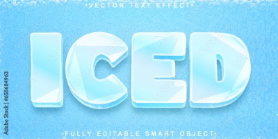 Winter, Ice & Snow Text Effects #2, 26xAI