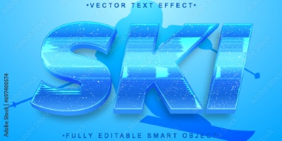 Winter, Ice & Snow Text Effects #2, 26xAI