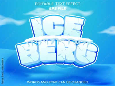 Winter, Ice & Snow Text Effects #2, 26xAI