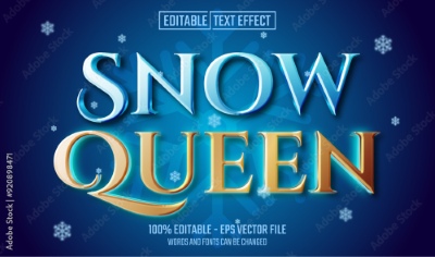 Winter, Ice & Snow Text Effects #2, 26xAI