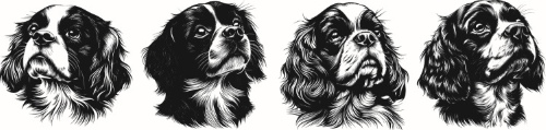 Hand Drawn Dog Vector Sketches #2, 25xAI