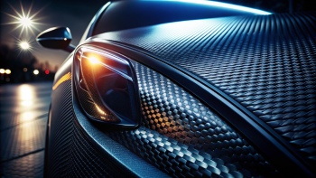 Headlights and Curved Edges of Carbon Fiber Themes 30xJPEG
