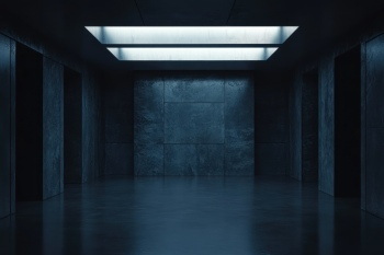 Empty Dark Spacious Interiors with Reflections 30xJPEG