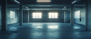 Empty Dark Spacious Interiors with Reflections 30xJPEG