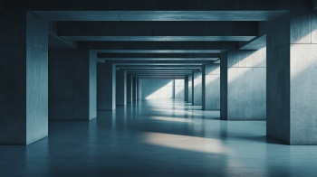 Empty Dark Spacious Interiors with Reflections 30xJPEG