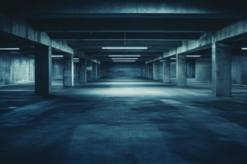 Empty Dark Spacious Interiors with Reflections 30xJPEG