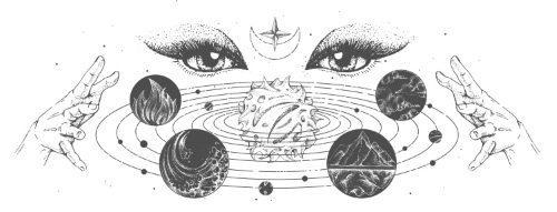 Astrology, Cosmos, Solar System, Horoscope Mystical Collection 24xAI