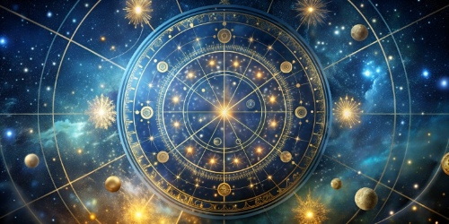 Astrology, Cosmos, Solar System, Horoscope Mystical Collection 24xAI