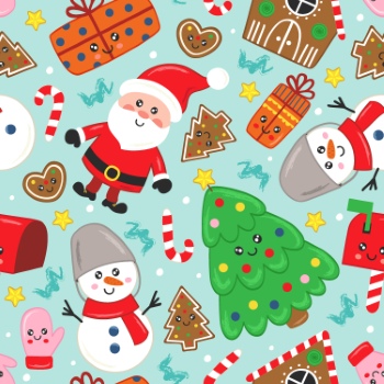 Xmas Seamless Patterns #1, 30xAI