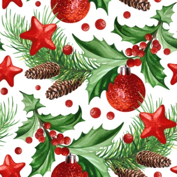 Xmas Seamless Patterns #1, 30xAI