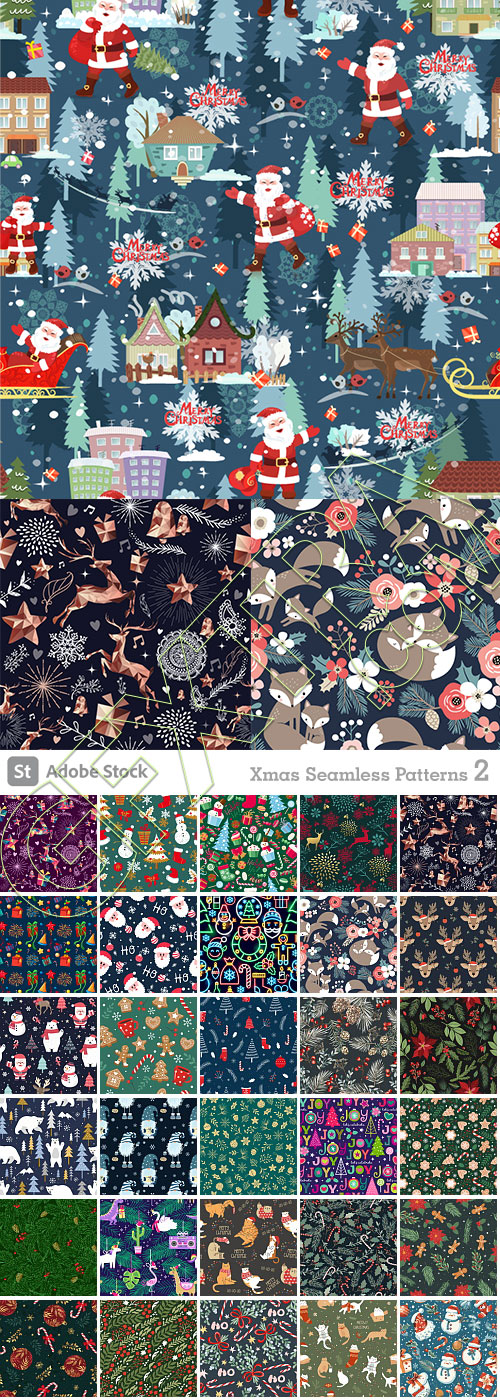Xmas Seamless Patterns #2, 31xAI