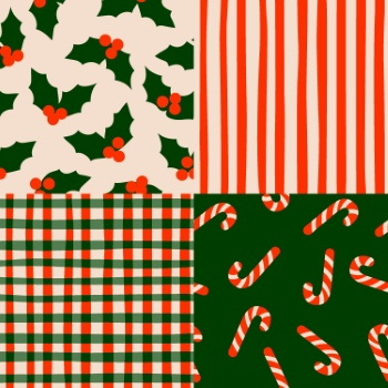 Xmas Seamless Patterns #3, 30xAI Xmas Seamless Patterns #3, 30xAI
