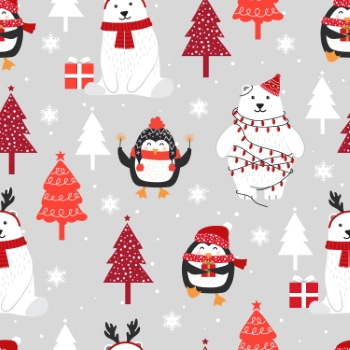 Xmas Seamless Patterns #3, 30xAI Xmas Seamless Patterns #3, 30xAI