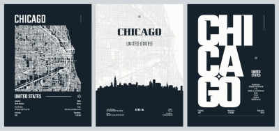 City Map, Silhouette, Skyline Poster Templates #3, 25xAI City Map, Silhouette, Skyline Poster Templates #3, 25xAI