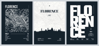 City Map, Silhouette, Skyline Poster Templates #3, 25xAI City Map, Silhouette, Skyline Poster Templates #3, 25xAI