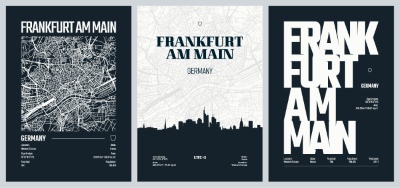 City Map, Silhouette, Skyline Poster Templates #3, 25xAI City Map, Silhouette, Skyline Poster Templates #3, 25xAI