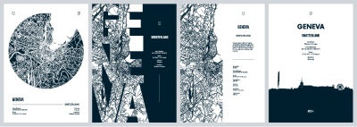 City Map, Silhouette, Skyline Poster Templates #4, 25xAI City Map, Silhouette, Skyline Poster Templates #4, 25xAI