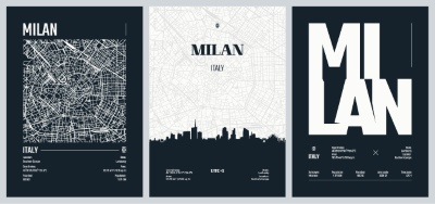 City Map, Silhouette, Skyline Poster Templates #4, 25xAI City Map, Silhouette, Skyline Poster Templates #4, 25xAI
