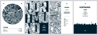 City Map, Silhouette, Skyline Poster Templates #4, 25xAI City Map, Silhouette, Skyline Poster Templates #4, 25xAI