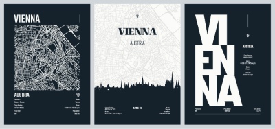 City Map, Silhouette, Skyline Poster Templates #4, 25xAI City Map, Silhouette, Skyline Poster Templates #4, 25xAI