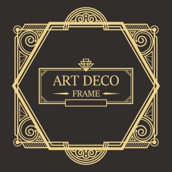 Art Deco Frames #1, 25xAI