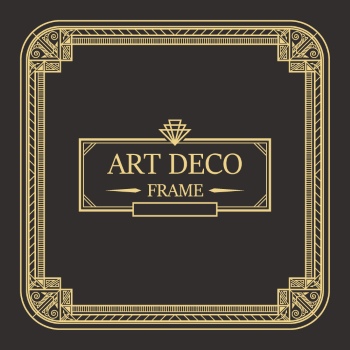 Art Deco Frames #1, 25xAI