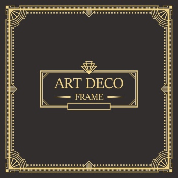 Art Deco Frames #1, 25xAI