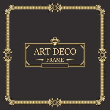 Art Deco Frames #1, 25xAI