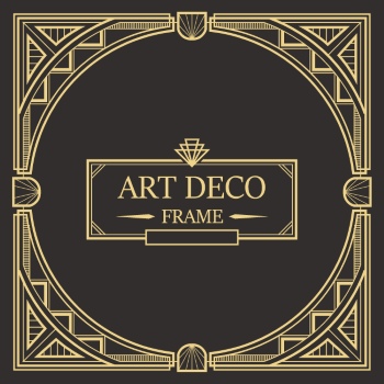 Art Deco Frames #1, 25xAI