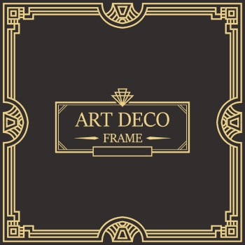 Art Deco Frames #1, 25xAI
