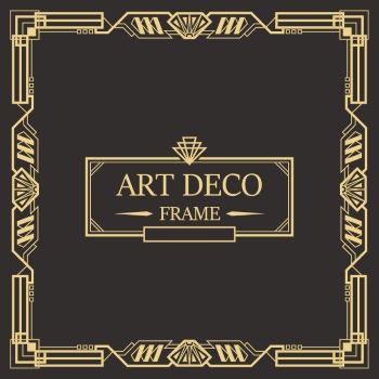 Art Deco Frames #1, 25xAI