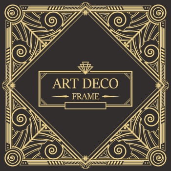 Art Deco Frames #1, 25xAI