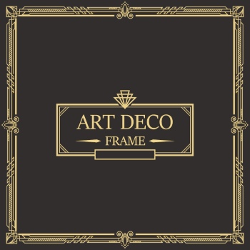 Art Deco Frames #1, 25xAI