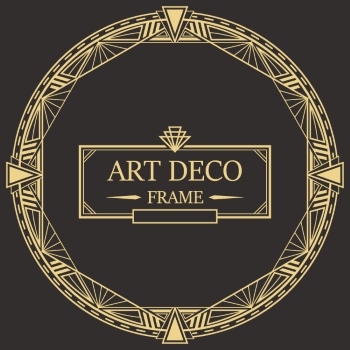 Art Deco Frames #1, 25xAI