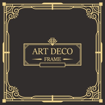 Art Deco Frames #1, 25xAI
