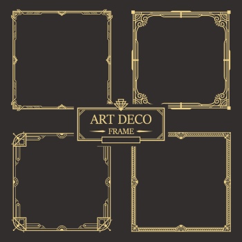 Art Deco Frames #1, 25xAI
