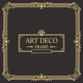 Art Deco Frames #1, 25xAI