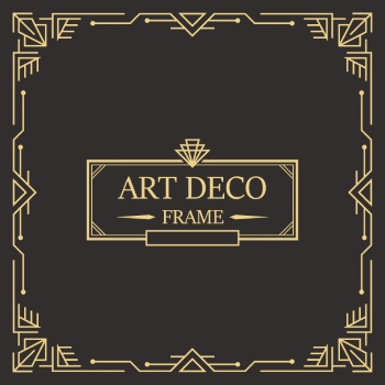Art Deco Frames #1, 25xAI