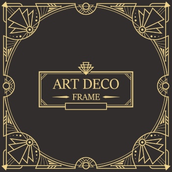 Art Deco Frames #1, 25xAI