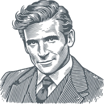 Vintage Engraving Style Gentleman 29xAI