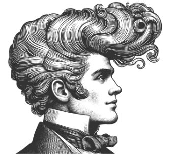 Vintage Engraving Style Gentleman 29xAI