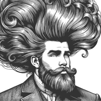 Vintage Engraving Style Gentleman 29xAI