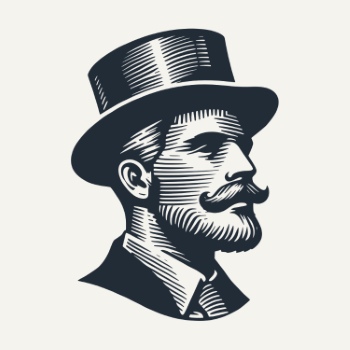 Vintage Engraving Style Gentleman 29xAI