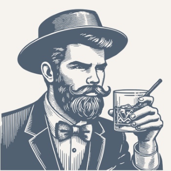 Vintage Engraving Style Gentleman 29xAI