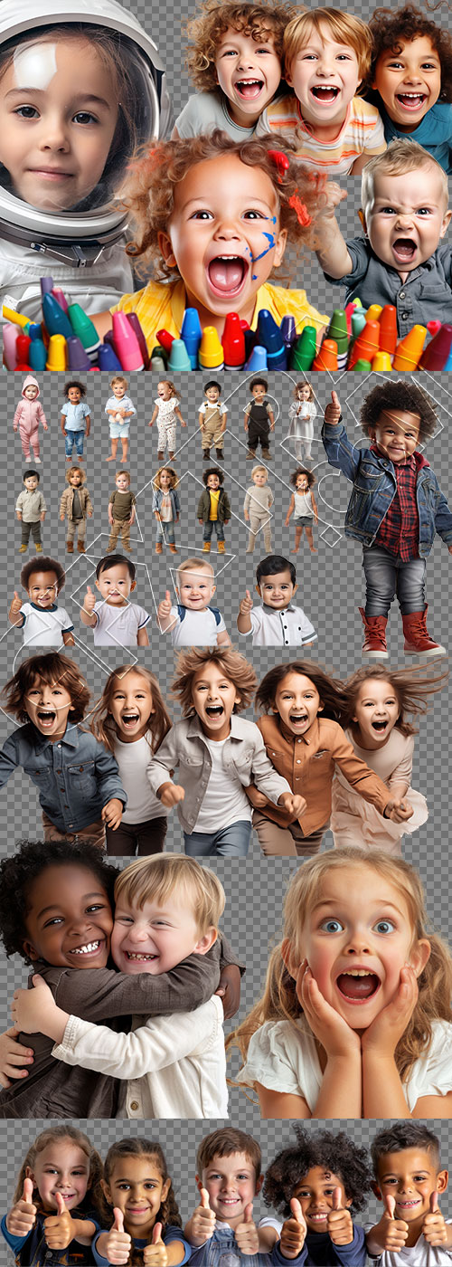 Kids in Action 28xPNG