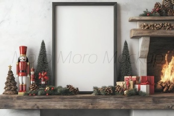 35 Christmas Frame Mockups PSD PNG