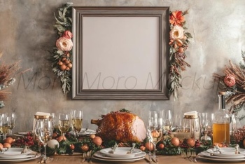 35 Christmas Frame Mockups PSD PNG